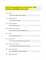 VATI RN Greenlight Exam 2019 WITH 100%  VERIFIED ANSWERS  2024/2025