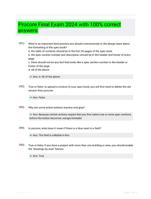 Procore Final Exam 2024 with 100% correct answers