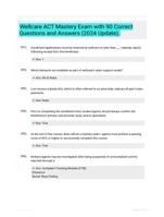 Wellcare ACT Mastery Exam | 90 Verified Questions and Answers with Complete Solutions | Latest Update 2024