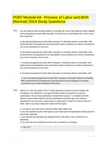 POEP Module 04 - Process of Labor and Birth (Normal) 2024 Study Questions