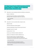 ATI Med Surg Proctor NGN Questions Study Guide Rated A+