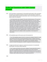 TCRN Test Questions with 100% Correct Answers