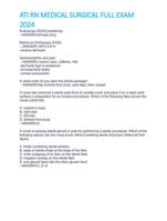ATI RN ADULT MEDICAL SURGICAL PRACTICE STUDY GUIDE 2024
