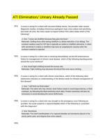 ATI Elimination/ Urinary Already Passed