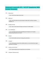 Historisch overzicht 4TL - H2 |37 Questions| With Correct Answers.