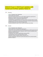 NSG223 Exam 2 2024 Exam Updates with Tested and Verified Updates Rated A+