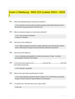Exam 2 Medsurg - NSG 223 (Latest 2024 / 2025 )
