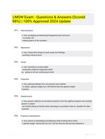 LMSW Exam - Questions & Answers (Graded 97%) 2024 Updated