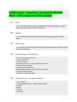 LMSW Exam - Questions & Answers (Graded 97%) 2024 Updated