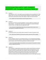 CPCO EXAM 2024 WITH 100% CORRECT ANSWERS LATEST  ACTUAL EXAM 50 QUESTIONS AND CORRECT DETAILED ANSWERS WITH RATIONALES (VERIFIED ANSWERS) |ALREADY GRADED A+