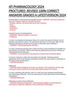 ATI PHARMACOLOGY LATEST EXAM 2024