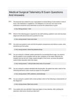 Medical Surgical Telemetry B Exam Questions And Answers