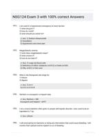 NSG124 Exam 3 with 100% correct Answers