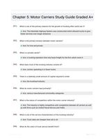 Chapter 5: Motor Carriers Study Guide Graded A+
