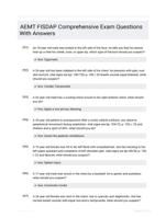 AEMT FISDAP Comprehensive Exam Questions With Answers