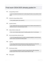 Final exam 2024/2025  already graded A+
