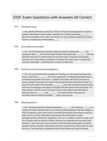 320F Exam Questions with Answers All Correct