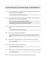 Community ATI proctored Study Guide Rated A+