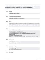 Contemporary Issues in Biology Exam #1