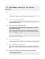 161 FINAL Exam Questions) With Correct Answers