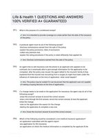 Life & Health 1 QUESTIONS AND ANSWERS 100% VERIFIED A+ GUARANTEED