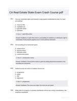 CA Real Estate State Exam Crash Course pdf
