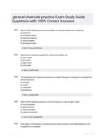 general chairside practice Exam Study Guide Questions with 100% Correct Answers