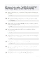 E5 Career Information PMKEE 43 CORRECTLY ANSWERED QUESTIONS LATEST UPDATE
