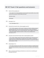 NR 327 Exam 2 Set questions and answers