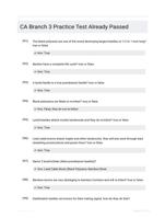 CA Branch 3 Practice Test Already Passed