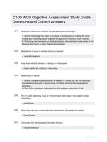 C100 WGU Objective Assessment Study Guide Questions and Correct Answers