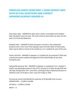 ENROLLED AGENT EXAM PART 1 EXAM NEWEST 2024  WITH ACTUAL QUESTIONS AND CORRECT  ANSWERS|ALREADY GRADED A+