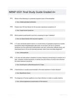NRNP 6531 final  Study Guide Graded A+
