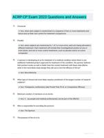 ACRP-CP Exam 2023 Questions and Answers