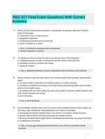 NSG 527 Final Exam Questions With Correct Answers