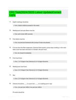 CPO Test(2024/2025 Latest Update)Correct 100%
