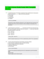 FL CAM License Study Guide With Complete Solution