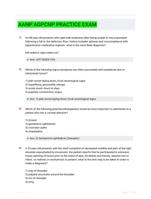 AANP AGPCNP PRACTICE  EXAM