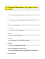 ICLA Standard 4 questions and answers latest top score.