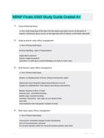 NRNP Finals 6560 Study Guide Graded A+