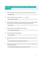 APEA QBank Practice Test Set #2 Study Guide Rated A+