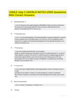 USMLE step 2 UWORLD NOTES |2000 Questions| With Correct Answers.