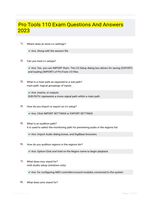 Pro Tools 110 Exam Questions And Answers 2023