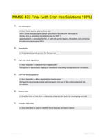MMSC 433 Final (with Error-free Solutions 100%)