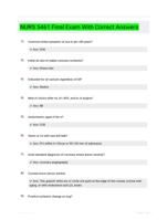 NURS 5461 Final Exam With Correct Answers