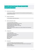 NURS 535 Final Exam Study Guide With Complete Solution