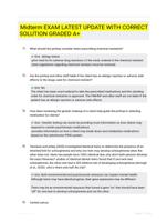 Midterm EXAM LATEST UPDATE WITH CORRECT SOLUTION GRADED A+