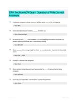 EPA Section 609 Exam Questions With Correct Answers