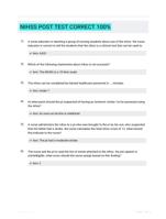 NIHSS POST TEST CORRECT 100%