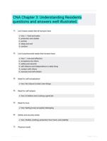 CNA Chapter 3: Understanding Residents questions and answers well illustrated.